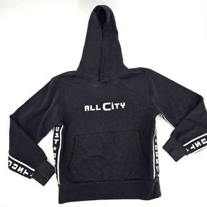 All City By Just Don Black Hoodie Sweater Size S